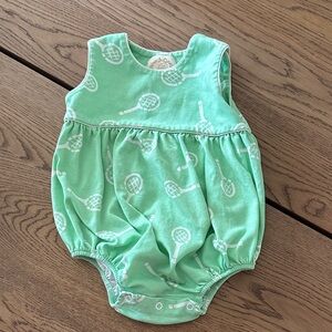 The Beaufort Bonnet Company Green Tennis Bodysuit